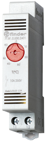Finder Thermostat 1Ö, 10A 7T.81.0.000.2402