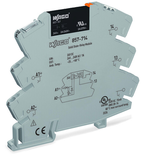 WAGO GmbH & Co. KG SSR-Relaisbaustein 24VDC,24-240VAC/1A 857-714