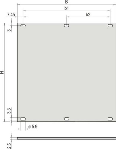 Schroff Teilfrontplatte 30807494