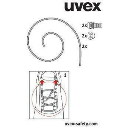 Uvex Elastiksenkel-Set uvex 1 x-craft 9591300 9591300