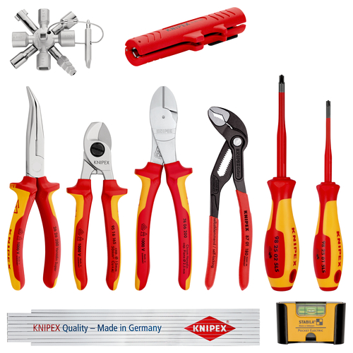 Knipex-Werk Erweiterungs-Set Elektro 10-teilig 00 20 90 V01 Knipex-Werk Erweiterungs-Set Elektro 10-teilig 00 20 90 V01