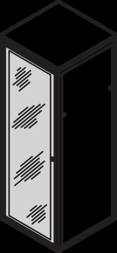 Schroff Tür, verglast 20117767