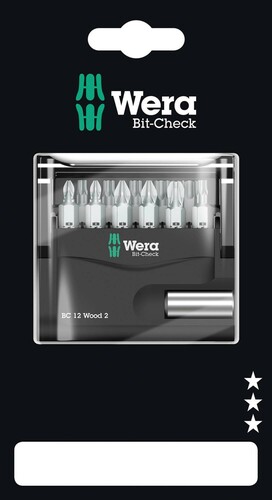 Wera Werk Bit-Sortiment Bit-Check 12Wood 2SB 05136391001