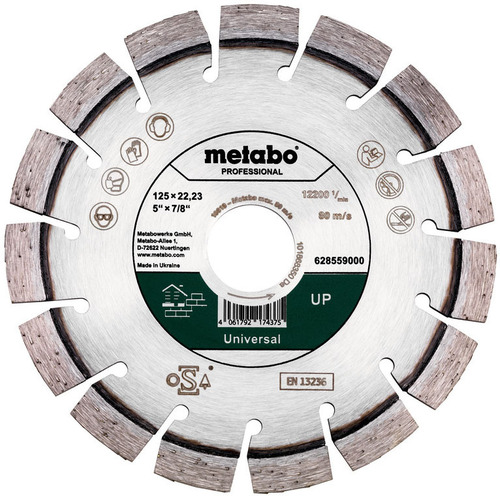 Metabowerke Diamanttrennscheibe 125x22,23mm UP 628559000
