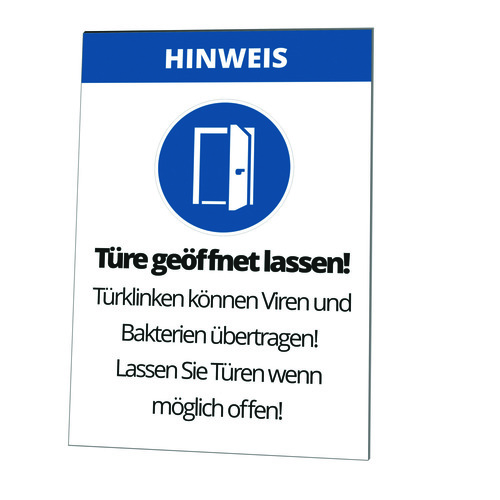 Cimco Werkzeuge Warntafel Türe geöffnet lassen 182816 Cimco Werkzeuge Warntafel Türe geöffnet lassen 182816
