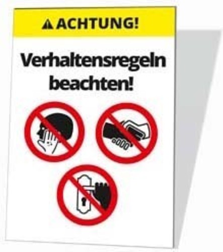 Cimco Werkzeuge Warntafel Verhaltensregeln 182818