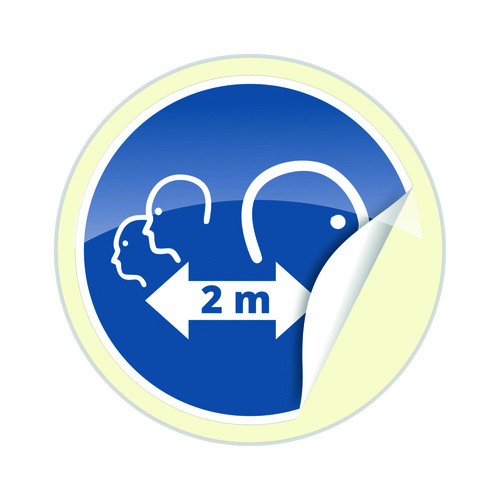 Cimco Werkzeuge Gebotsschild Abstand halten 182824