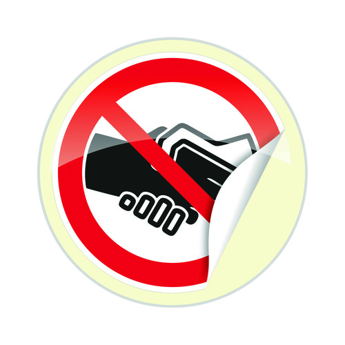 Cimco Werkzeuge Verbotsschild Hände n. schütteln 182826