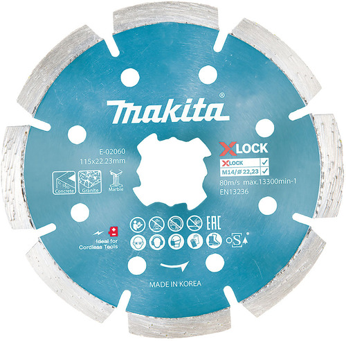 Makita Diamantscheibe 115mm X-Lock Beton E-02060 Makita Diamantscheibe 115mm X-Lock Beton E-02060
