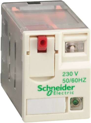 Schneider Electric Miniaturrelais 230VAC 4W 6A Led RXM4AB2P7