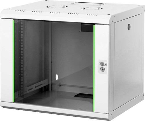 DIGITUS 19" Wandschrank m. Glastür, RAL7035 DN-19 09-U