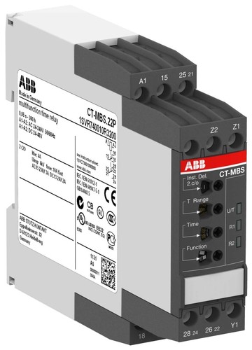 ABB Stotz S&J Multifunktionzeitrelais 24-48VDC 24-240VAC CT-MBS.22P