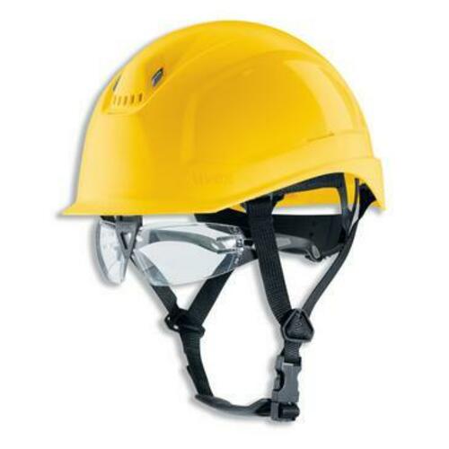 Uvex pheos S-KR-IES Schutzhelm gelb Kinnriemen 9772156 Uvex pheos S-KR-IES Schutzhelm gelb Kinnriemen 9772156