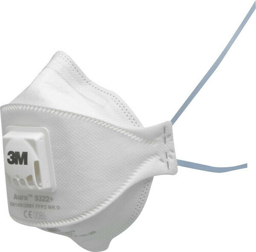 3M Deutschland Aura Atemschutzmaske FFP2 9322+BV (VE10)