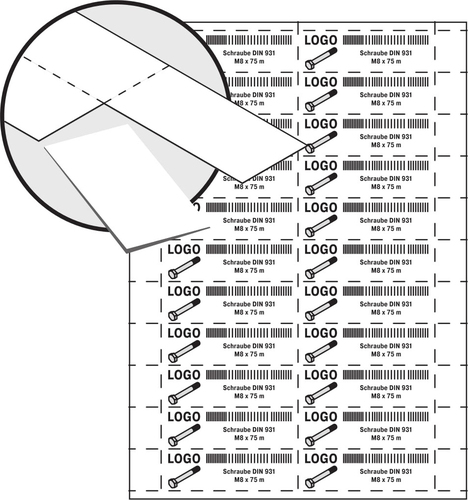 Bito Etikettenbögen DIN A4-Blätter 46-20772