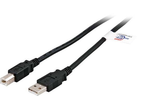 EFB-Elektronik USB2.0 Anschlusskabel 0,5m schwarz A-B K5256SW.0,5