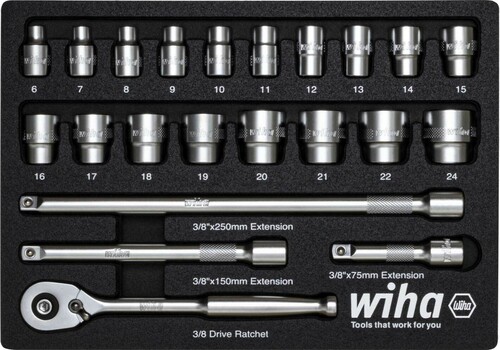 Wiha Ratschenschlüssel Set 3/8" 33791