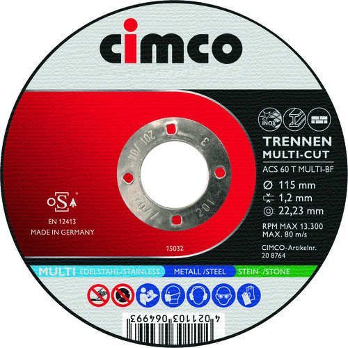 Cimco Werkzeuge Trennscheiben MULTI-CUT 10x 125x1,2mm 206846 (VE10)