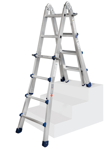 Geis&Knoblauch Teleskopleiter Eurostars 4 x 6 Sprossen 954206