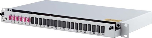 Metz Connect Spleissbox ausziehbar bestückt OpDATslide 6LC-D OM4