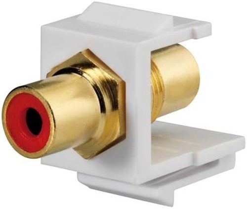 Rutenbeck Kommunikationsadapter Keystone KMK-Cinch rot rw