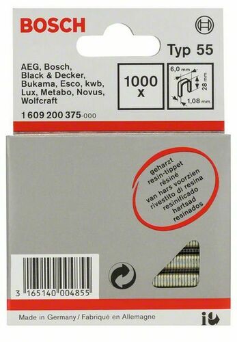 Bosch Power Tools Schmalrückenklammer Typ 55, geharzt 1609200375