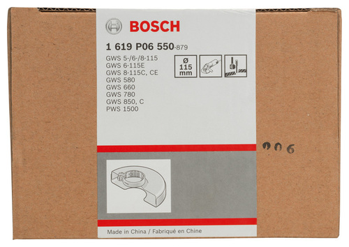 Bosch Power Tools Schutzhaube mit Deckblech, 115 mm 1619P06550