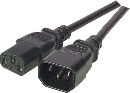 EFB-Elektronik Kaltgeräteverlängerung 0,5m schwarz EK503.0,5
