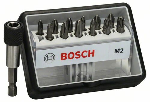 Bosch Power Tools Schrauberbit-Set 12+1 tlg 2607002564