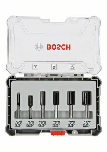 Bosch Power Tools Fräser-Set 6-tlg, 6mm 2607017465