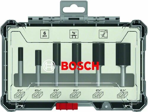 Bosch Power Tools Fräser-Set 6-tlg, 1/4 Zoll 2607017467