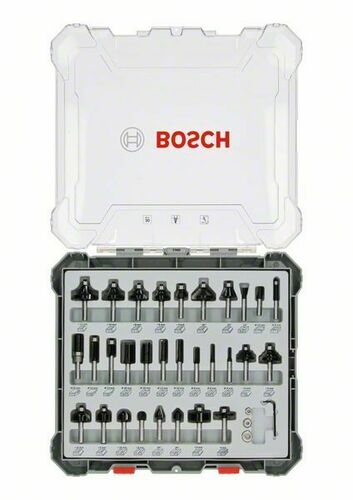 Bosch Power Tools Fräser-Set 30-tlg, 6mm 2607017474
