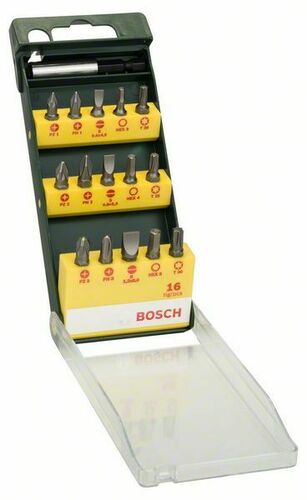 Bosch Power Tools Schrauberbit-Set 16-tlg 2607019453