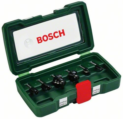 Bosch Power Tools Fräser-Set 1/4"-Schaft,VE6 2607019462