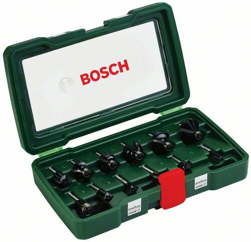 Bosch Power Tools Fräser-Set 1/4"-Schaft,V12 2607019465