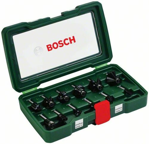 Bosch Power Tools Fräser-Set 8 mm Schaft,VE12 2607019466