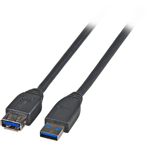 EFB-Elektronik USB-Verlängerung A-A 3,0m USB 3.0 schwarz K5237.3