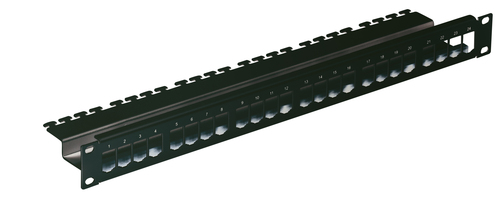 KERPEN DATACOM MegaLine Connect100 Panel 24 schwarz leer KDA1P0M0G010001