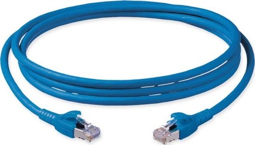 Corning Patchk.Cat.6a 5,0m blau S/FTP fx,2 x RJ45 CCAAGB-G2002-A050-C0