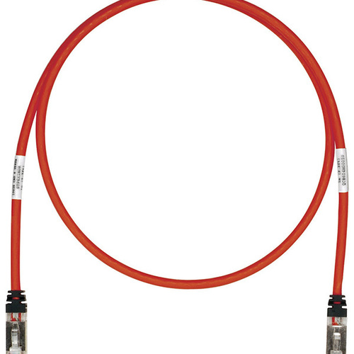 Panduit Patchkabel Cat.6A S/FTP, 1,0m, rt STP6X1MRD