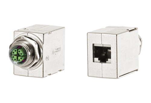 Metz Connect Schaltschrankdurchführung gerade M12-RJ45 MWN811A415 Metz Connect Schaltschrankdurchführung gerade M12-RJ45 MWN811A415