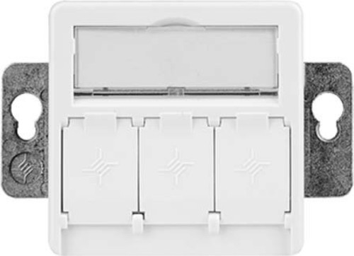 Telegärtner Modul-Aufnahme designfähig 3-fach ch aws UP50 leer 100021419