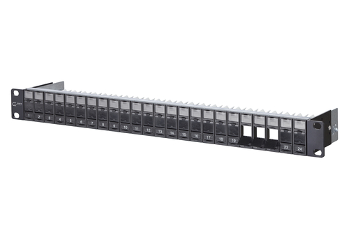 Metz Connect Modulträger schwarz leer 1HE f. 24x Keystm. 130920-BKKE Metz Connect Modulträger schwarz leer 1HE f. 24x Keystm. 130920-BKKE