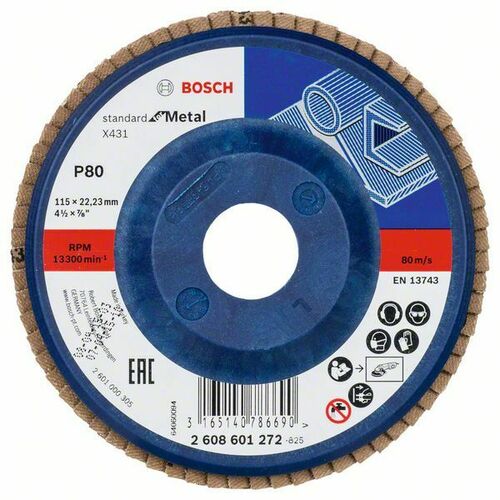 Bosch Power Tools Fächerschleifscheibe X431,115mm,80 2608601272