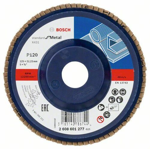 Bosch Power Tools Fächerschleifscheibe X431,125mm,120 2608601277