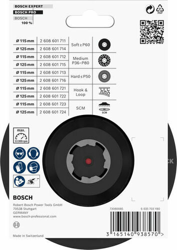 Bosch Power Tools PRO Stützteller X-Lock, 115 mm 2608601721 Bosch Power Tools PRO Stützteller X-Lock, 115 mm 2608601721