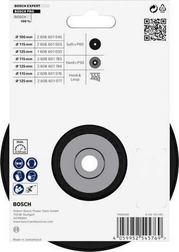 Bosch Power Tools PRO Stützteller hart, 125 mm, M14 2608601784 Bosch Power Tools PRO Stützteller hart, 125 mm, M14 2608601784