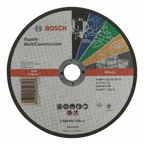 Bosch Power Tools Trennscheibe 180x1,6mm Multi 2608602766