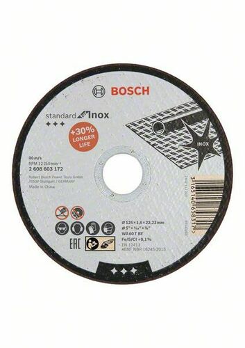 Bosch Power Tools Trennscheibe 125x1,6mm Inox 2608603172