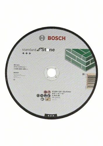 Bosch Power Tools Trennscheibe 230x,3,0mm Stein 2608603180